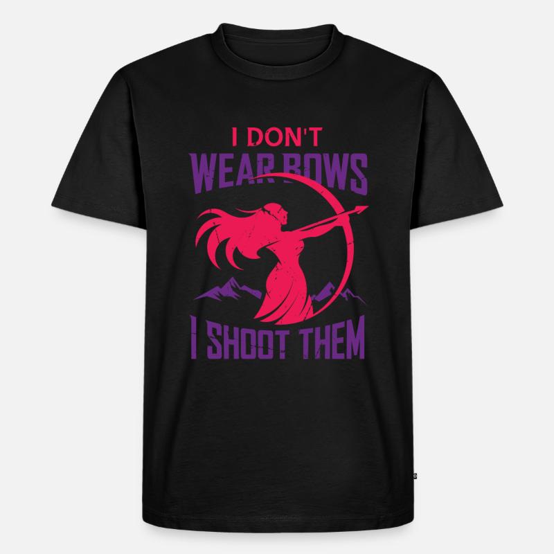 Archery Bogenschießen Bogen - Männer Premium Bio T-Shirt - Schwarz