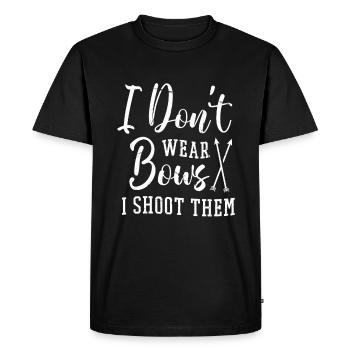 Arc de tir à l’arc - T-shirt Premium bio Homme - noir - Devant - Nico (187cm)