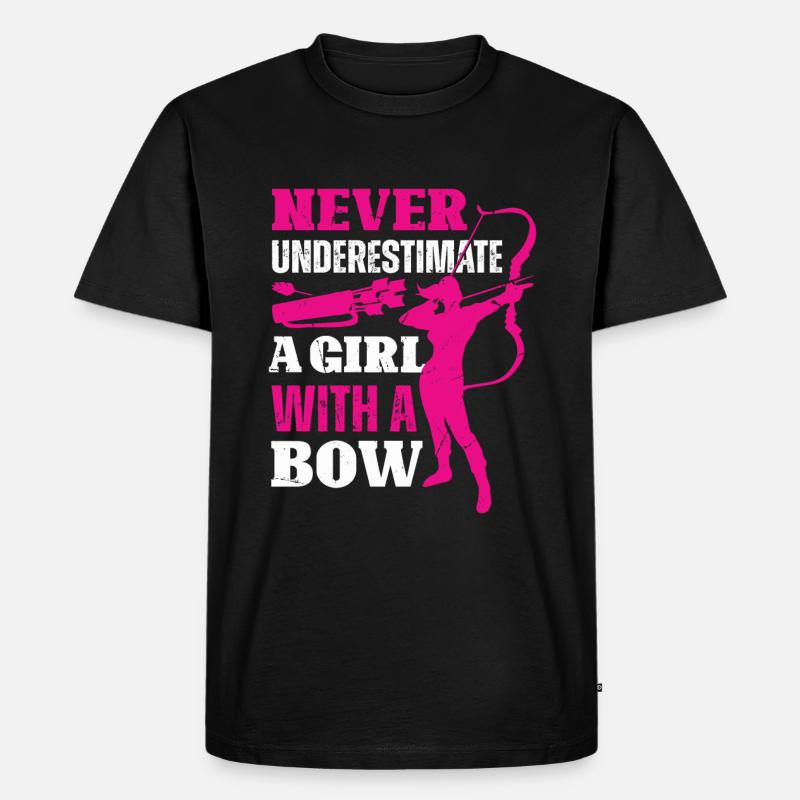 Archery Bogenschießen Bogen - Männer Premium Bio T-Shirt - Schwarz