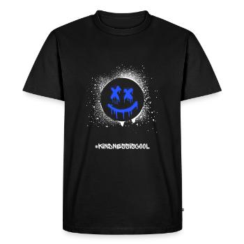 Kindness Is Cool Positive Statement Shirt - Men's Premium Organic T-Shirt - black - Front - Nico (187cm)