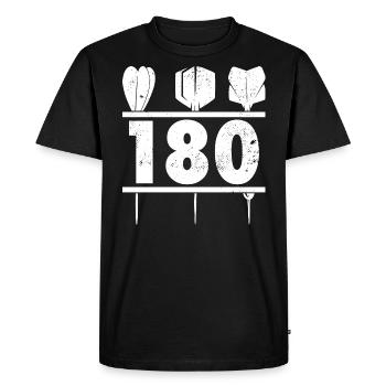 Darts 180 Darts Play Darter Darts Darts Players - Men's Premium Organic T-Shirt - black - Front - Nico (187cm)