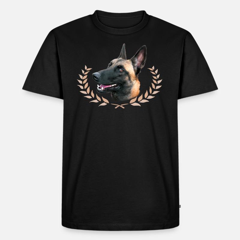 Der beste Malinois-Hund - Männer Premium Bio T-Shirt - Schwarz
