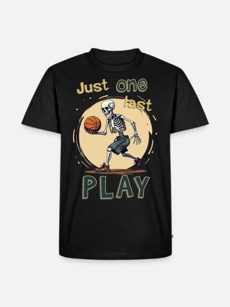Just one last play. - Men's Premium Organic T-Shirt - black
