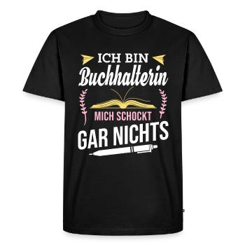 I'm an accountant, nothing shocks me at all - Men's Premium Organic T-Shirt - black - Front - Nico (187cm)