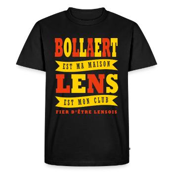 Lens supporter lensois football lens - T-shirt Premium bio Homme - noir - Devant - Nico (187cm)