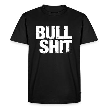 Bullshit - ce sont des conneries! - T-shirt Premium bio Homme - noir - Devant - Nico (187cm)