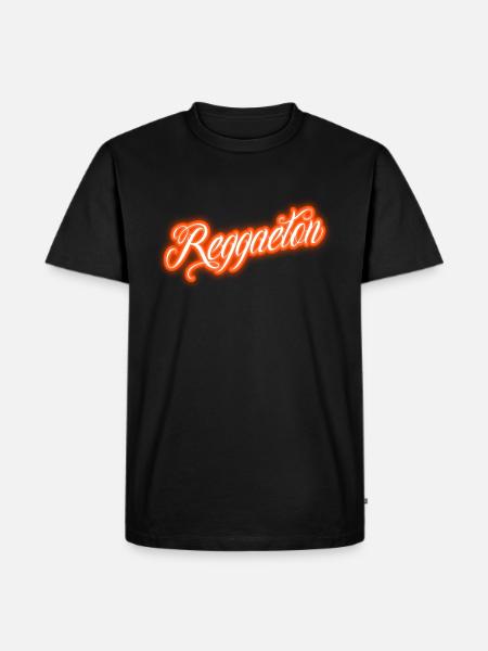 Neon Reggaeton - Men's Premium Organic T-Shirt - black
