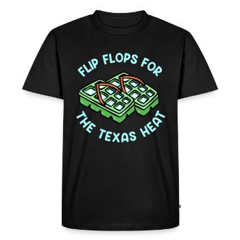 Texas Weather Flip Flops Design pour les fiers Texans - T-shirt Premium bio Homme - noir - Devant - Nico (187cm)