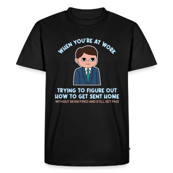 Shaping the work situation for proud Pinoys - Men's Premium Organic T-Shirt - black - Front - Nico (187cm)