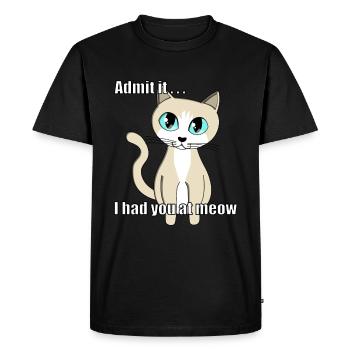 Kit bébé mignon pour les amoureux des chats - T-shirt Premium bio Homme - noir - Devant - Nico (187cm)