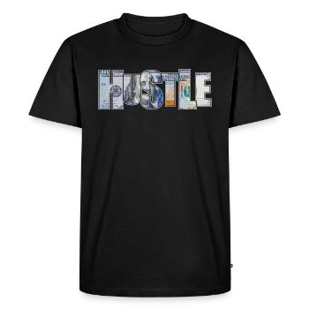 Bousculer - T-shirt Premium bio Homme - noir - Devant - Nico (187cm)