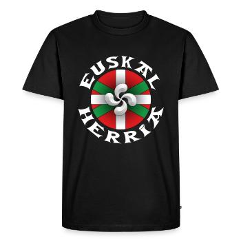 euskal herria design 117 - T-shirt Premium bio Homme - noir - Devant - Nico (187cm)