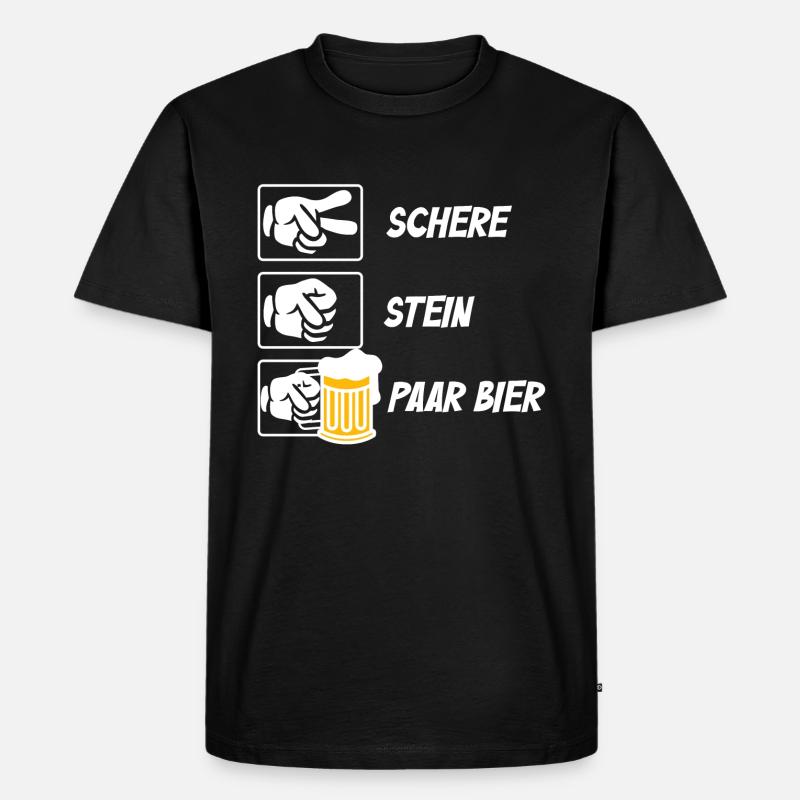  - Coole Bier sprüche - Männer Premium Bio T-Shirt - Schwarz