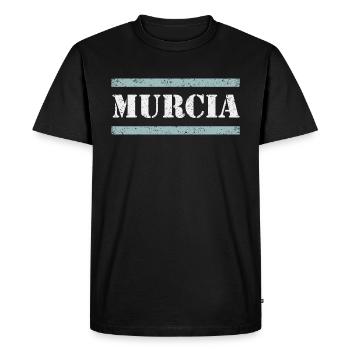 Murcia - Men's Premium Organic T-Shirt - black - Front - Nico (187cm)