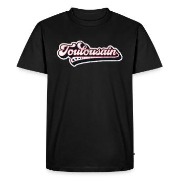 Toulouse, Toulousain ! 31, 5 étoiles Vintage. - T-shirt Premium bio Homme - noir - Devant - Nico (187cm)
