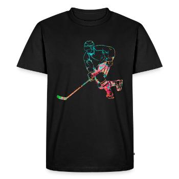Ice hockey - Men's Premium Organic T-Shirt - black - Front - Nico (187cm)