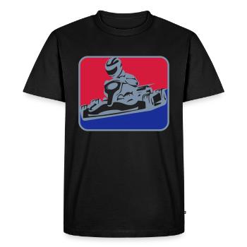 Kart Go-Kart Racing | Les couleurs peuvent être changées - T-shirt Premium bio Homme - noir - Devant - Nico (187cm)