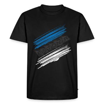 Estonie - T-shirt Premium bio Homme - noir - Devant - Nico (187cm)