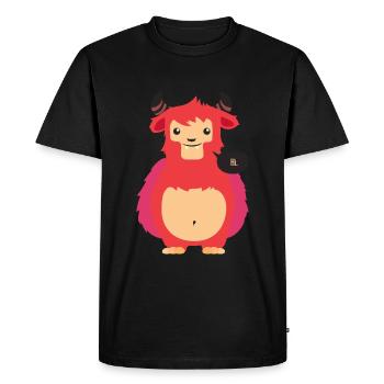 Monstre diable - T-shirt Premium bio Homme - noir - Devant - Nico (187cm)