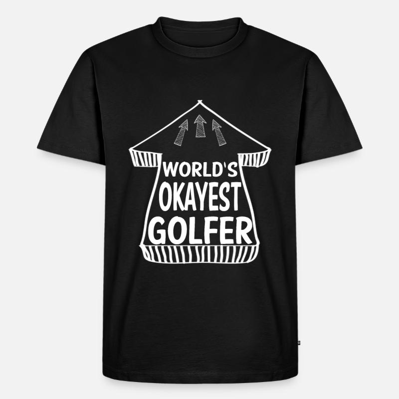 Golfer Golf - T-shirt Premium bio Homme - noir
