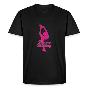 Patinage artistique Patin à glace - T-shirt Premium bio Homme - noir - Devant - Nico (187cm)