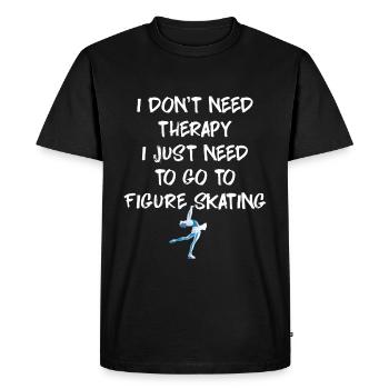 Figure skating - Men's Premium Organic T-Shirt - black - Front - Nico (187cm)