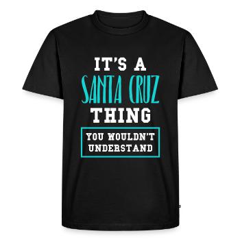 Santa Cruz - T-shirt Premium bio Homme - noir - Devant - Nico (187cm)
