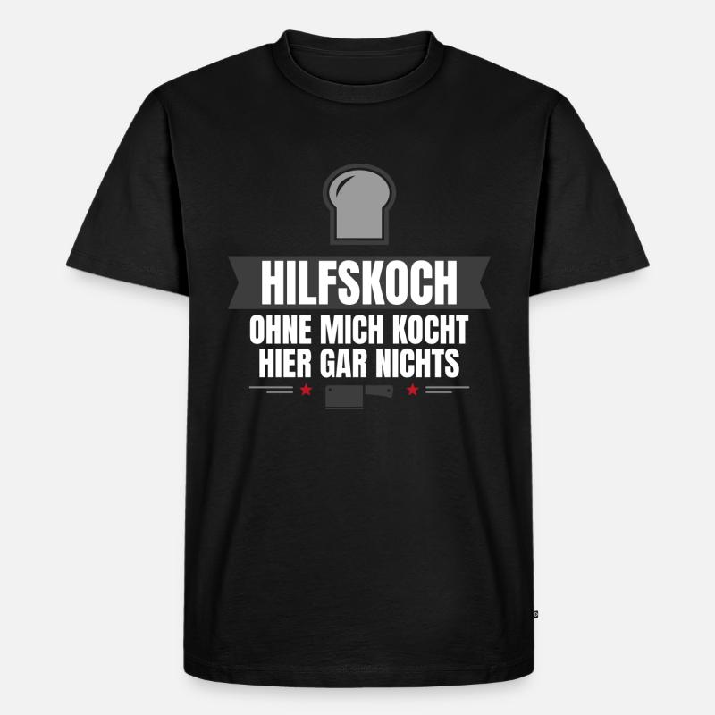 Hobbykoch - Männer Premium Bio T-Shirt - Schwarz