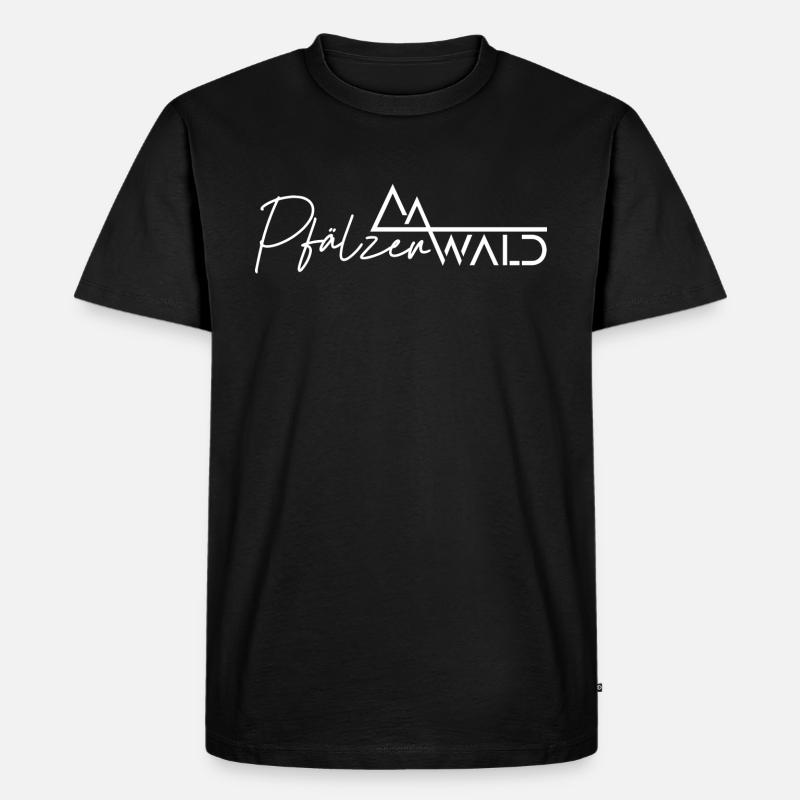 Pfälzerwald - Männer Premium Bio T-Shirt - Schwarz