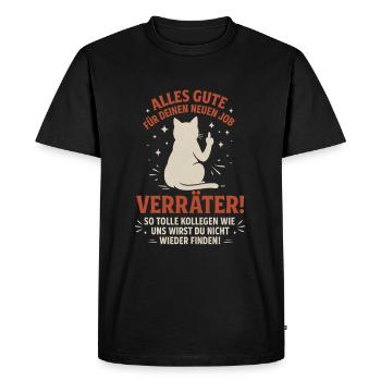 Adieu Collègues Changement d’emploi Collègue de travail - T-shirt Premium bio Homme - noir - Devant - Nico (187cm)