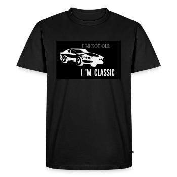 I am not Old I am Classic. - Men's Premium Organic T-Shirt - black - Front - Nico (187cm)