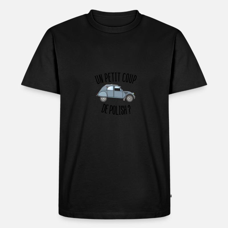 Ein bisschen polnisch? - Männer Premium Bio T-Shirt - Schwarz