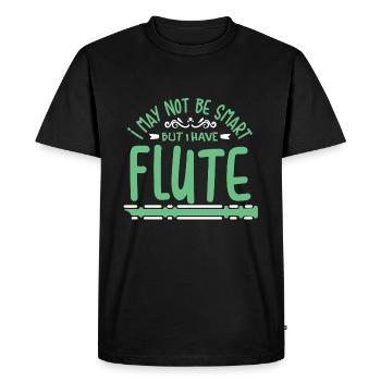 Flute Flute Bone Flute Funny Gift - T-shirt Premium bio Homme - noir - Devant - Nico (187cm)