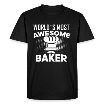 Cuisine boulangerie boulangerie boulangerie cadeau - T-shirt Premium bio Homme - noir - Devant - Nico (187cm)