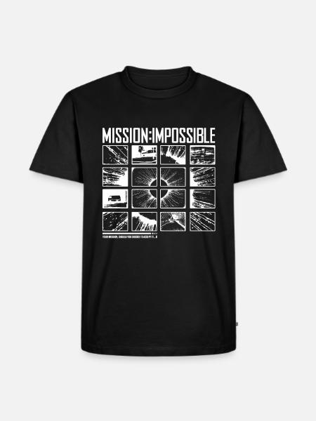 Mission Impossible Dead Reckoning Kacheldesign - Männer Premium Bio T-Shirt - Schwarz