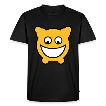 Gloomy est heureux! - T-shirt Premium bio Homme - noir - Devant - Nico (187cm)