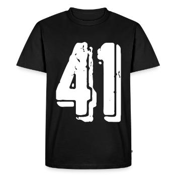 Maillot à 41 numéros - T-shirt Premium bio Homme - noir - Devant - Nico (187cm)