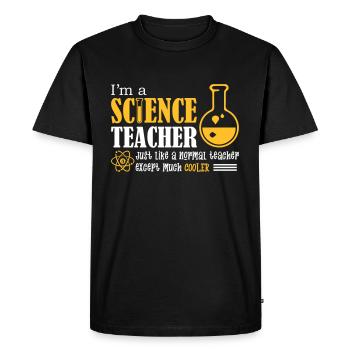 I'm A Science Teacher - Men's Premium Organic T-Shirt - black - Front - Nico (187cm)