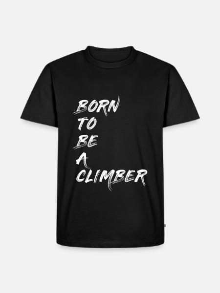 CLIMBER CLIMBER BOULDERER MOUNTAINEER GIFT - Men's Premium Organic T-Shirt - black