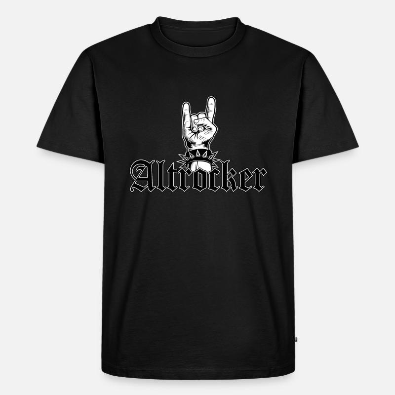 Altrocker - Männer Premium Bio T-Shirt - Schwarz