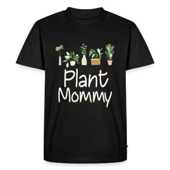 Plant Mommy Funny Houseplant Mom - Men's Premium Organic T-Shirt - black - Front - Nico (187cm)