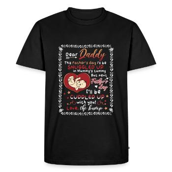 Dear Daddy The Bump Onesie Fathers Day - T-shirt Premium bio Homme - noir - Devant - Nico (187cm)