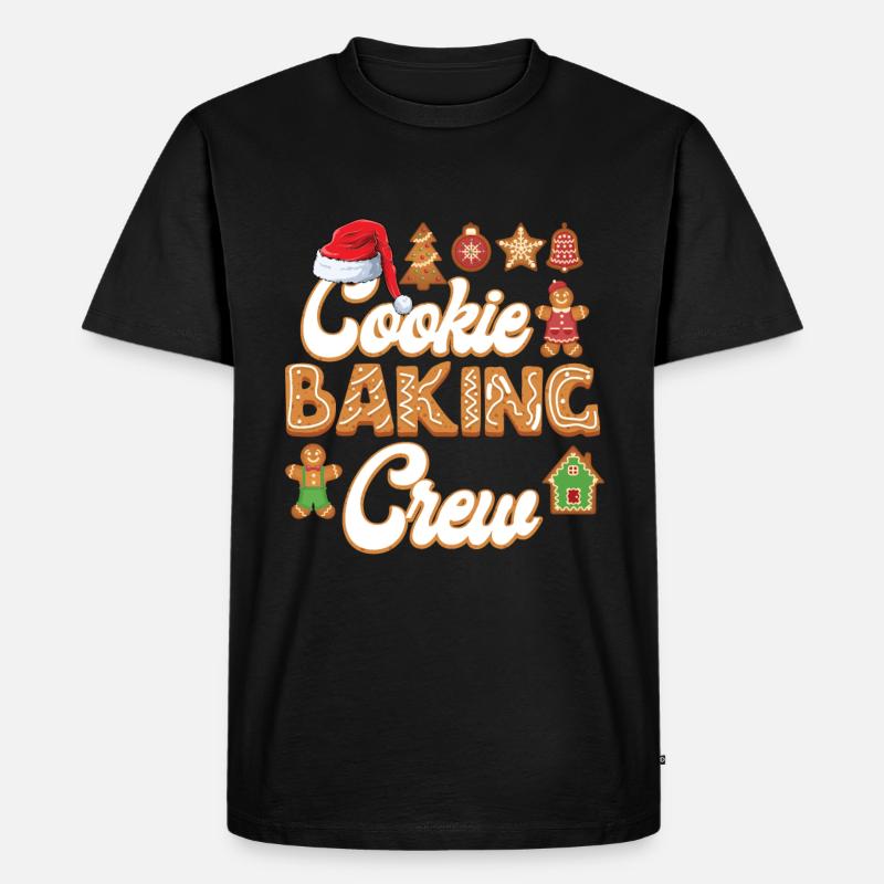 Cookie Baking Crew Christmas Baking - Männer Premium Bio T-Shirt - Schwarz