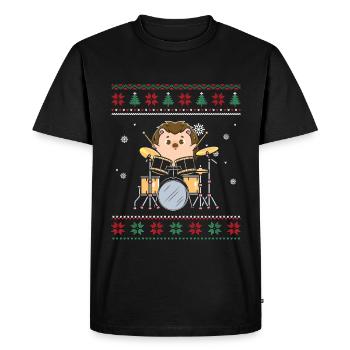Cadeaux de Noël Noël - T-shirt Premium bio Homme - noir - Devant - Nico (187cm)