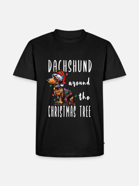 Christmas Dog - Men's Premium Organic T-Shirt - black