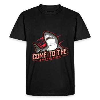 come to the shark side - Men's Premium Organic T-Shirt - black - Front - Nico (187cm)