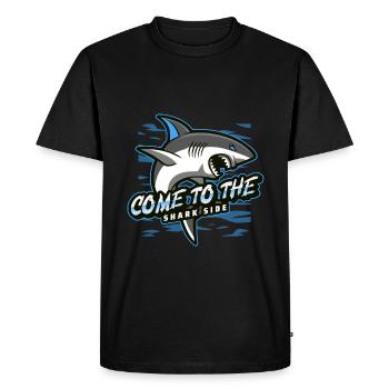come to the shark side - Men's Premium Organic T-Shirt - black - Front - Nico (187cm)