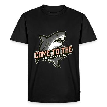 come to the shark side - Men's Premium Organic T-Shirt - black - Front - Nico (187cm)