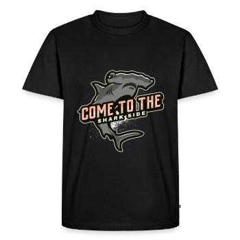 come to the shark side - Men's Premium Organic T-Shirt - black - Front - Nico (187cm)