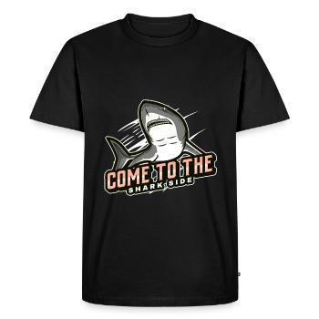 come to the shark side - Men's Premium Organic T-Shirt - black - Front - Nico (187cm)